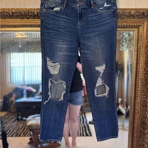 Distressed Blue Jeans- Dear John